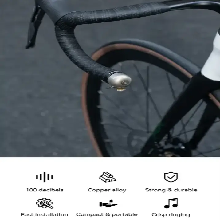 100dB Copper Alloy Bicycle Bell for 22.2mm Handlebars by Habicare
