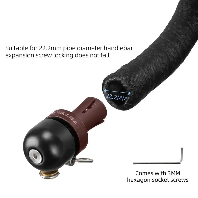100dB Copper Alloy Bicycle Bell for 22.2mm Handlebars by Habicare
