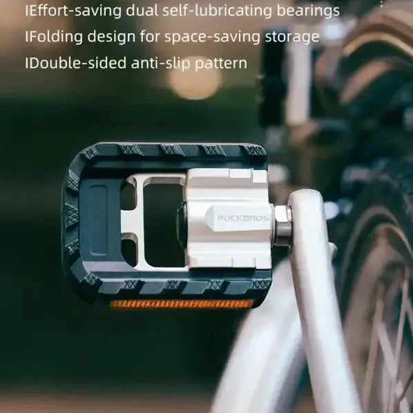 Rockbros Foldable Aluminum Alloy MTB Bicycle Pedals by Habicare