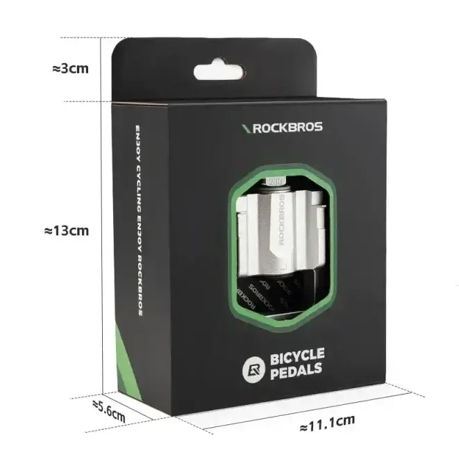 Rockbros Foldable Aluminum Alloy MTB Bicycle Pedals by Habicare