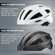 Rechargeable LED Bicycle Helmet with Rear Light (different colours available) by Habicare