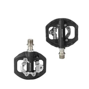 2-in-1 MTB Rockbros Bicycle Lock Pedals, Anti-Slip Flat Platform & Shimano SPD Compatible by Habicare