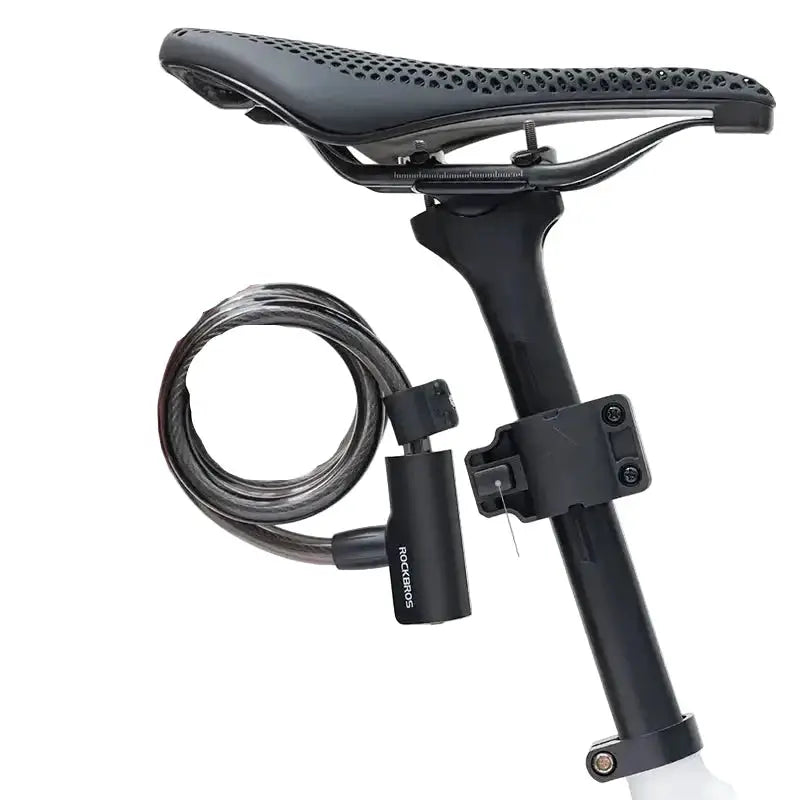 Portable Zinc Alloy Bicycle Cable Lock with Keys by Habicare
