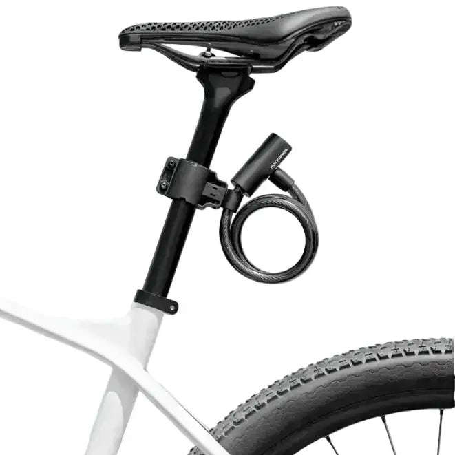 Portable Zinc Alloy Bicycle Cable Lock with Keys by Habicare