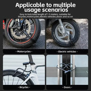 Portable Zinc Alloy Bicycle Cable Lock with Keys by Habicare