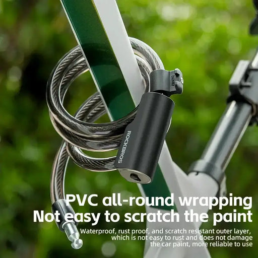 Habicare Portable Zinc Alloy Bicycle Cable Lock with Keys Portable Zinc Alloy Bicycle Cable Lock with Keys