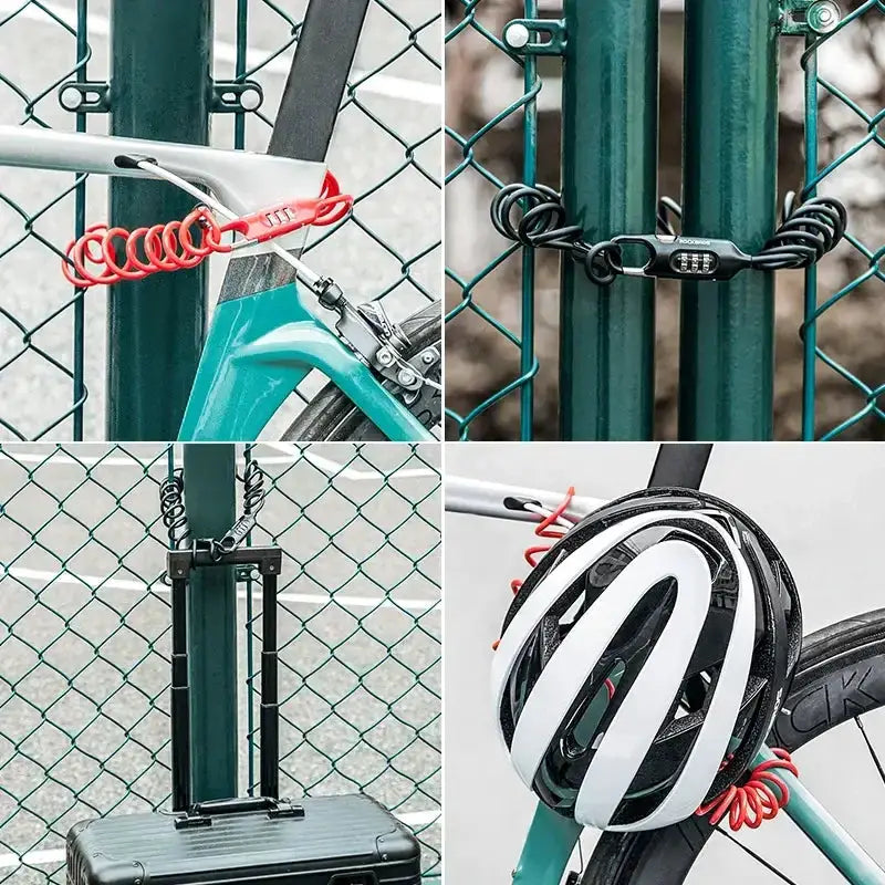 Rockbros Mini 3-Digit Combination Steel Cable Lock by Habicare