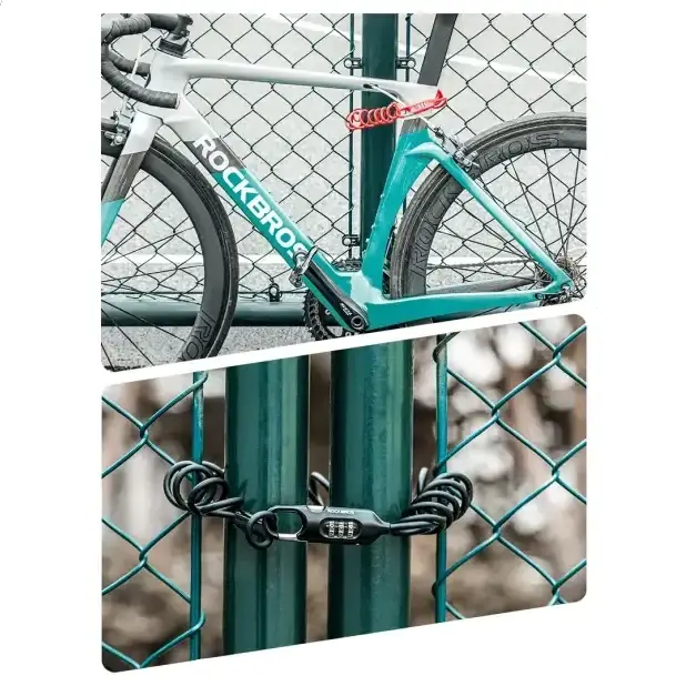 Rockbros Mini 3-Digit Combination Steel Cable Lock by Habicare