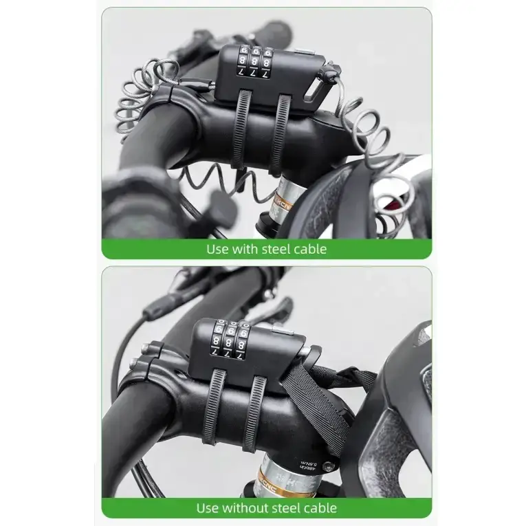 Rockbros Mini 3-Digit Combination Cable Lock by Habicare