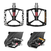 Rockbros Alloy Bearing MTB Bike Pedals, Reflective Anti-Slip Flat Platform by Habicare