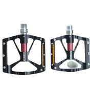 Rockbros Alloy Bearing MTB Bike Pedals, Reflective Anti-Slip Flat Platform by Habicare