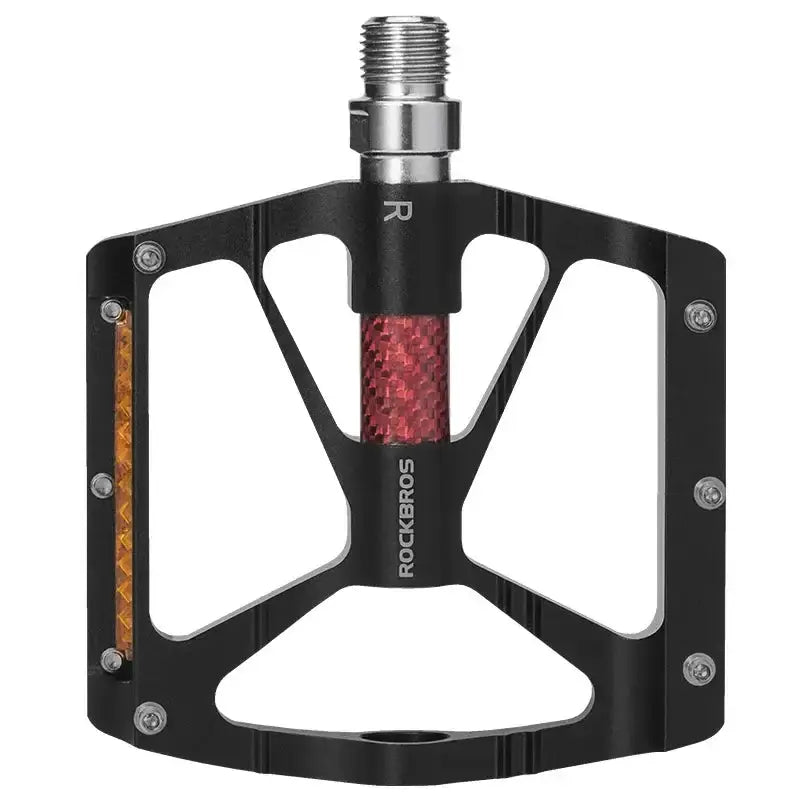 Rockbros Alloy Bearing MTB Bike Pedals, Reflective Anti-Slip Flat Platform by Habicare