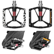 Rockbros Alloy Bearing MTB Bike Pedals, Reflective Anti-Slip Flat Platform by Habicare