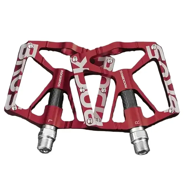 Rockbros Alloy Bearing MTB Bike Pedals, Reflective Anti-Slip Flat Platform by Habicare