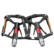 Rockbros Alloy Bearing MTB Bike Pedals, Reflective Anti-Slip Flat Platform by Habicare