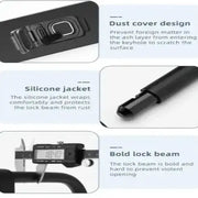 Rockbros Bluetooth Fingerprint Bicycle U-Lock by Habicare