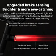 Smart Brake-Sensing Bicycle Tail Light, Waterproof & Rechargeable by Habicare