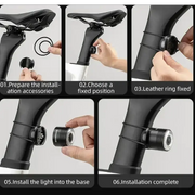 Smart Brake-Sensing Bicycle Tail Light, Waterproof & Rechargeable by Habicare