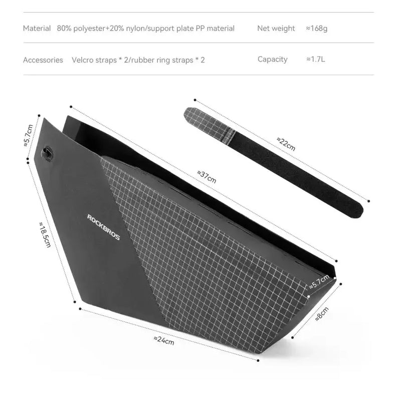 Ultralight Waterproof Bicycle Frame Tube Bag by Habicare