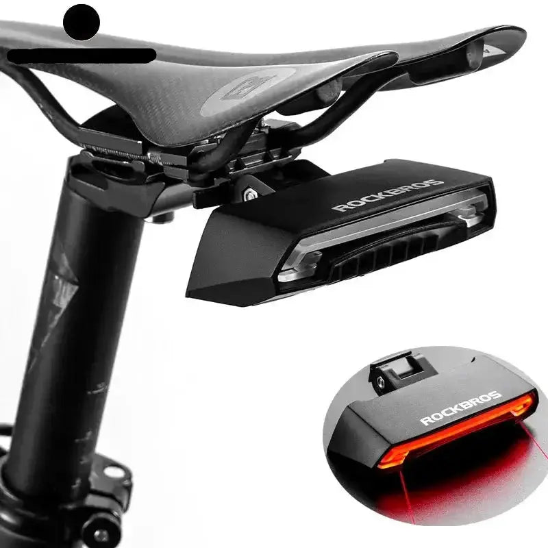 Wireless LED Bicycle Seatpost Tail Light with Remote Contro by Habicare