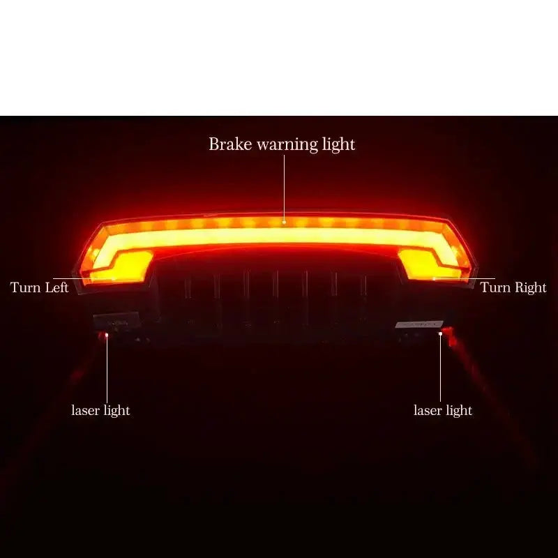 Wireless LED Bicycle Seatpost Tail Light with Remote Contro by Habicare