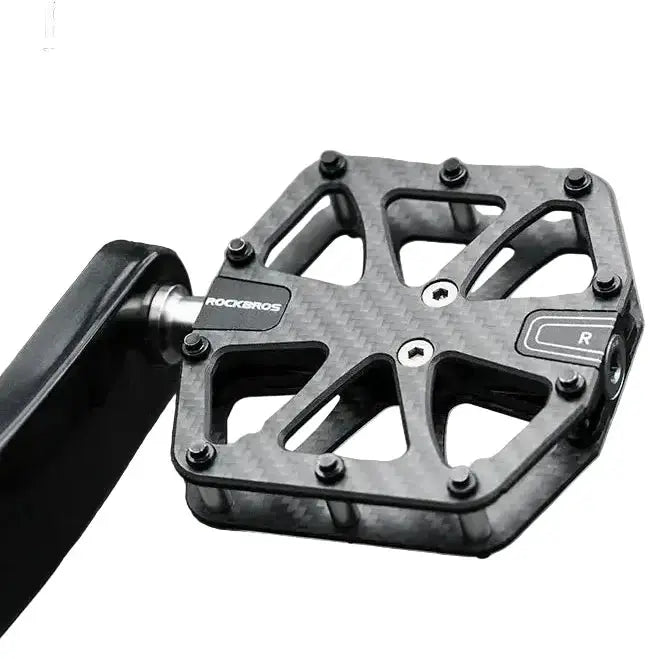 Rockbros 3-Bearing Carbon Fiber Bike Pedals, Ultra-Light Anti-Slip MTB & Road Cycling Pedals by Habicare