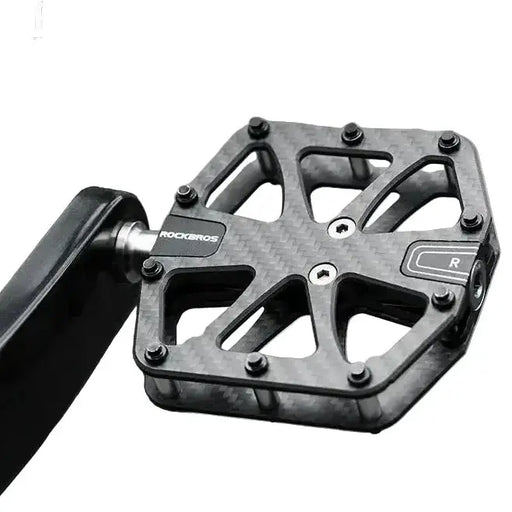 Habicare Rockbros 3-Bearing Carbon Fiber Bike Pedals, Ultra-Light Anti-Slip MTB & Road Cycling Pedals Rockbros Carbon Fiber Bike Pedals With 3 Bearings