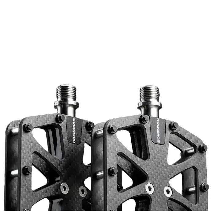 Rockbros 3-Bearing Carbon Fiber Bike Pedals, Ultra-Light Anti-Slip MTB & Road Cycling Pedals by Habicare