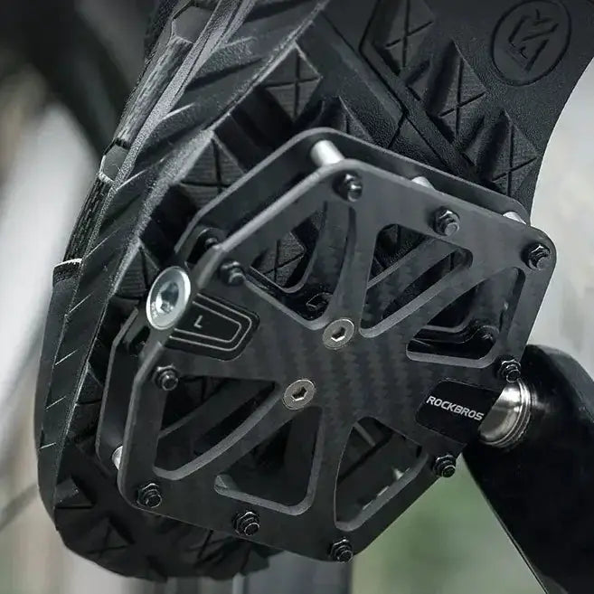 Rockbros 3-Bearing Carbon Fiber Bike Pedals, Ultra-Light Anti-Slip MTB & Road Cycling Pedals by Habicare
