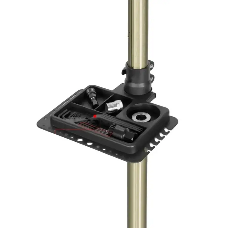 Adjustable Foldable Bicycle Repair Stand with Tool Tray by Habicare