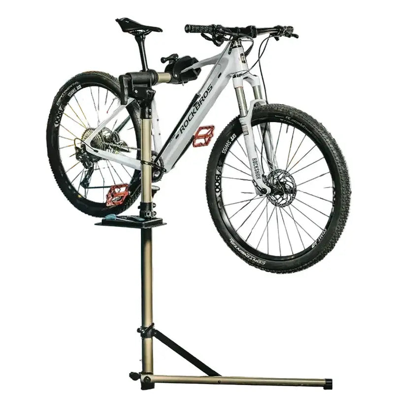 Adjustable Foldable Bicycle Repair Stand with Tool Tray by Habicare