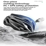 Habicare Adjustable Cycling Helmet 58–62cm with Integrated Magnetic Goggles Adjustable Cycling Helmet 58–62cm with Integrated Magnetic Goggles