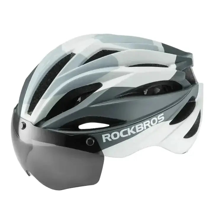 Habicare Adjustable Cycling Helmet 58–62cm with Integrated Magnetic Goggles Adjustable Cycling Helmet 58–62cm with Integrated Magnetic Goggles