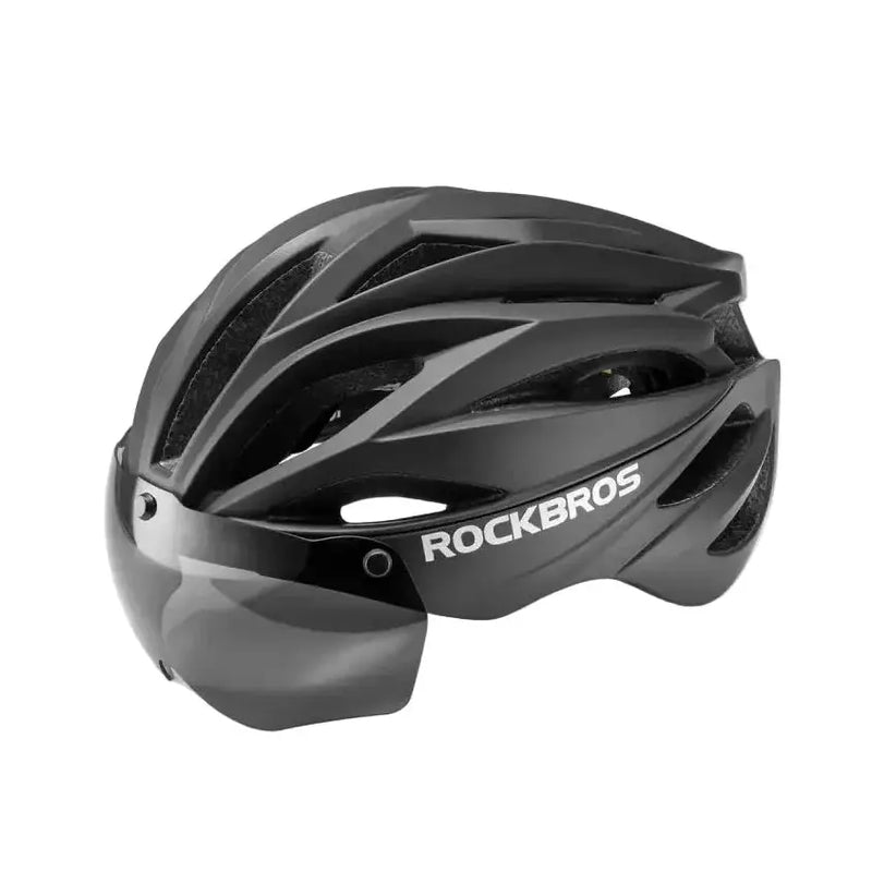 Habicare Adjustable Cycling Helmet 58–62cm with Integrated Magnetic Goggles Adjustable Cycling Helmet 58–62cm with Integrated Magnetic Goggles