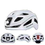 Cycling Helmet with Rechargeable Type-C LED Light by Habicare