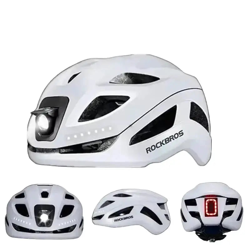 Cycling Helmet with Rechargeable Type-C LED Light by Habicare