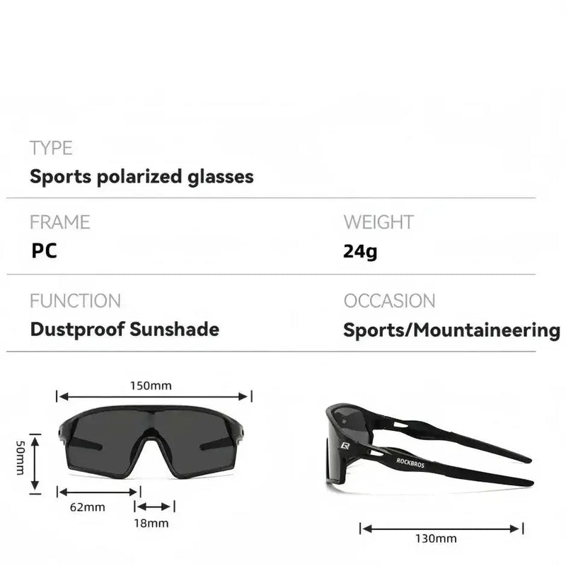 Habicare Polarized UV400 Cycling Glasses (different colours available) Polarized UV400 Cycling Glasses (different colours available)