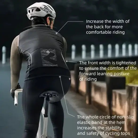 Winter Cycling Vest, Windproof by Habicare