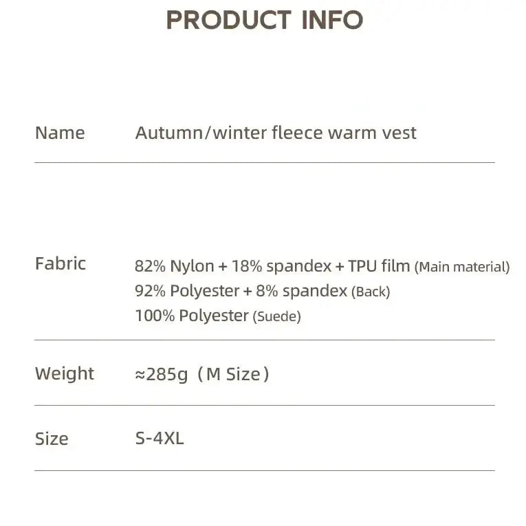 Winter Cycling Vest, Windproof by Habicare