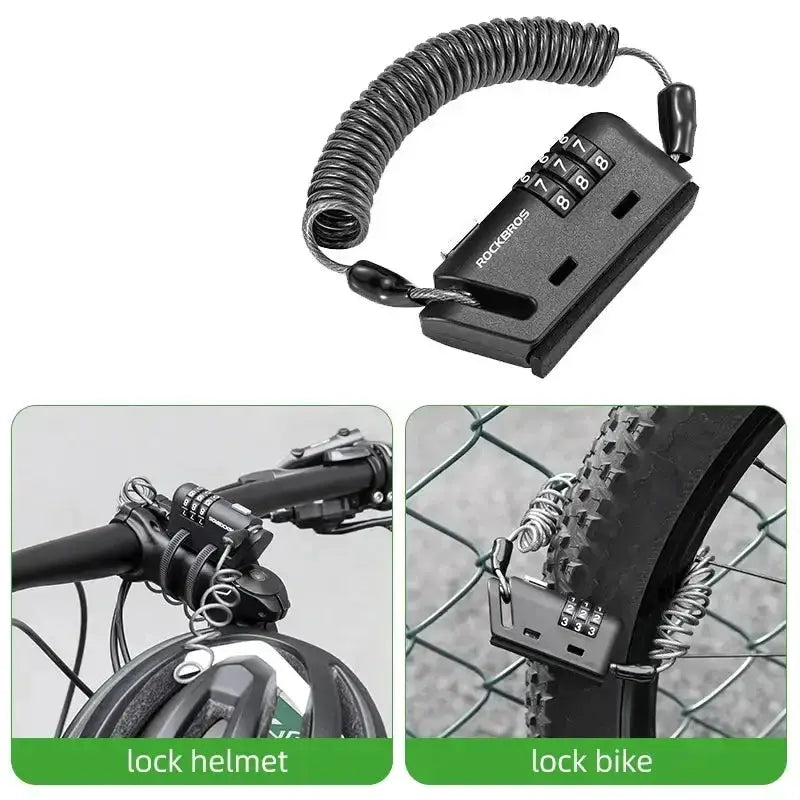 Rockbros Mini 3-Digit Combination Anti-Theft Lock for Bicycle by Habicare
