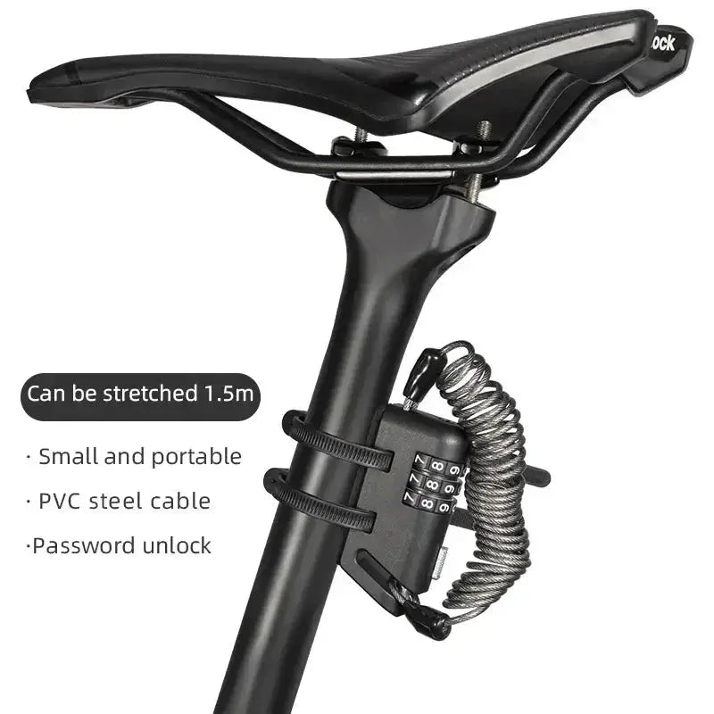 Rockbros Mini 3-Digit Combination Anti-Theft Lock for Bicycle by Habicare