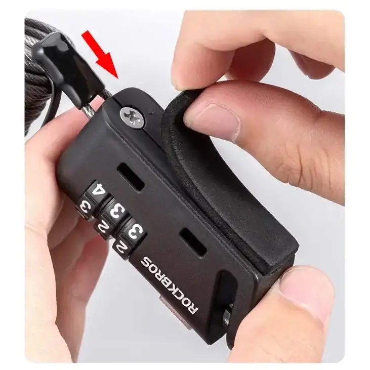 Rockbros Mini 3-Digit Combination Anti-Theft Lock for Bicycle by Habicare
