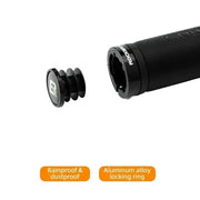 Leather & Silicone MTB Bicycle Grips by Habicare