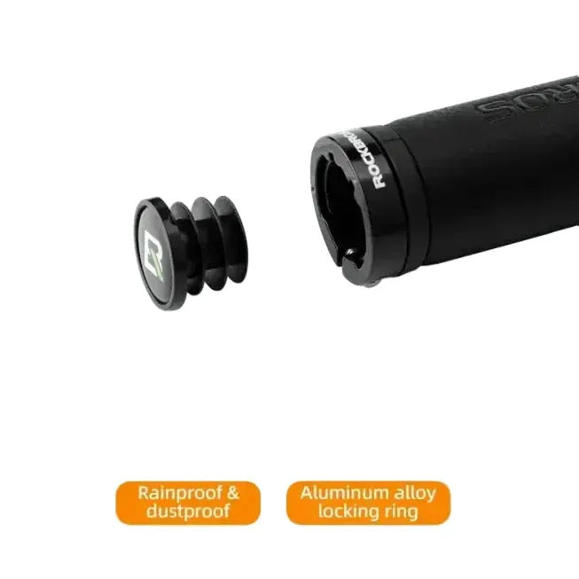 Leather & Silicone MTB Bicycle Grips by Habicare