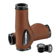 Leather & Silicone MTB Bicycle Grips by Habicare