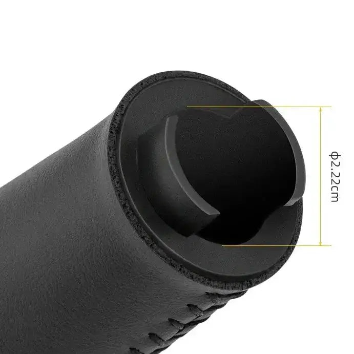 Leather & Silicone MTB Bicycle Grips by Habicare