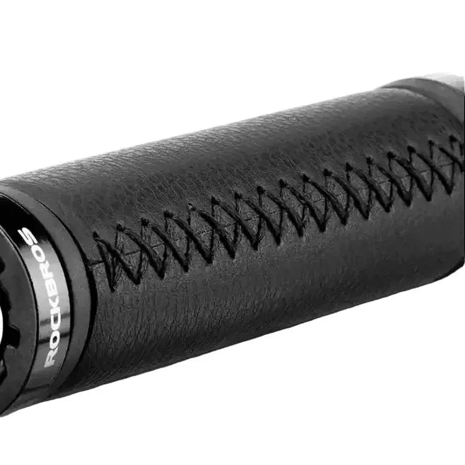 Leather & Silicone MTB Bicycle Grips by Habicare