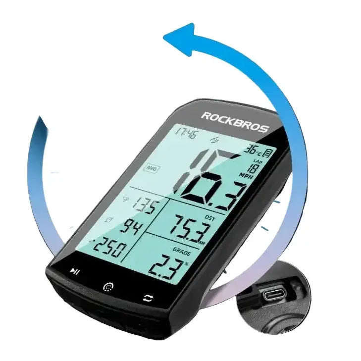 Bicycle Computer, Bluetooth 5.0 Wireless Speedometer by Habicare