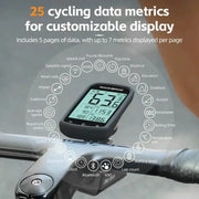 Bicycle Computer, Bluetooth 5.0 Wireless Speedometer by Habicare