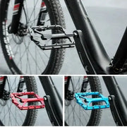 Rockbros Ultralight Aluminum Alloy MTB Pedals, 4-Bearing Flat Platform by Habicare